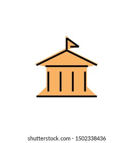 school icon, illustration design template