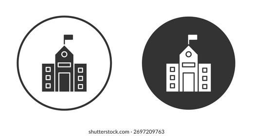 school icon illustration. Pixel vector graphics - Vector.