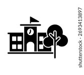 School icon illustration vector design template
