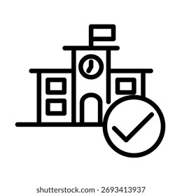 School icon illustration vector design template