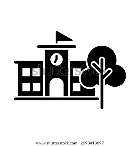 School icon illustration vector design template