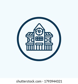 school icon isolated on white background from education collection. school icon trendy and modern school symbol for logo, web, app, 