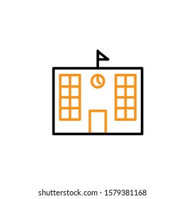 School icon line design template 