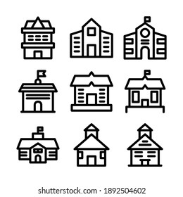 school icon or logo isolated sign symbol vector illustration - Collection of high quality black style vector icons
