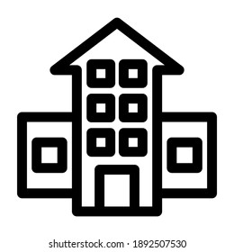 school icon or logo isolated sign symbol vector illustration - high quality black style vector icons
