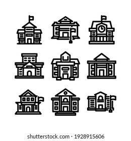 school icon or logo isolated sign symbol vector illustration - Collection of high quality black style vector icons
