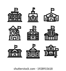 school icon or logo isolated sign symbol vector illustration - Collection of high quality black style vector icons
