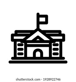 school icon or logo isolated sign symbol vector illustration - high quality black style vector icons
