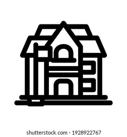 school icon or logo isolated sign symbol vector illustration - high quality black style vector icons
