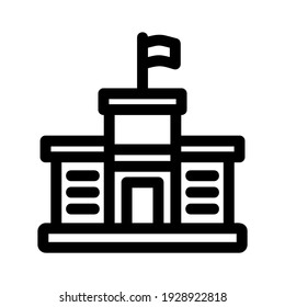 school icon or logo isolated sign symbol vector illustration - high quality black style vector icons

