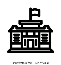school icon or logo isolated sign symbol vector illustration - high quality black style vector icons
