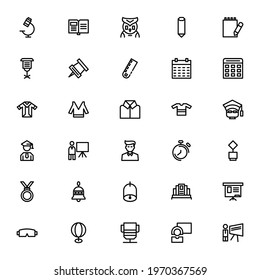 school icon or logo isolated sign symbol vector illustration - Collection of high quality black style vector icons

