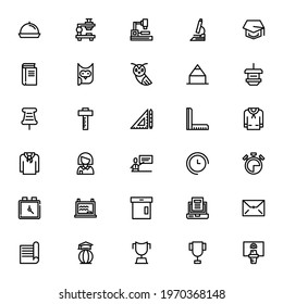 school icon or logo isolated sign symbol vector illustration - Collection of high quality black style vector icons
