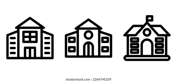 school icon or logo isolated sign symbol vector illustration - high quality black style vector icons
