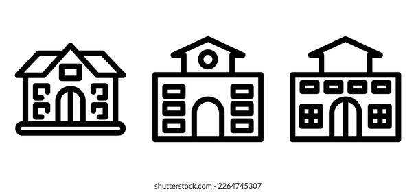 school icon or logo isolated sign symbol vector illustration - high quality black style vector icons

