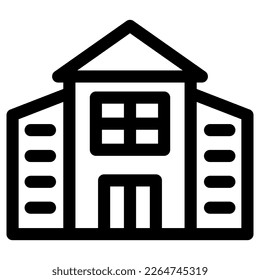 Schulsymbol oder Logo einzeln auf Zeichensymbolen, Vektorgrafik - hochwertige Vektorsymbole in schwarzem Stil
