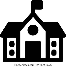 School Icon Logo type vector art