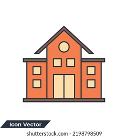 Schulsymbol, Vektorgrafik. Bildzeichen-Vorlage für Grafik- und Webdesign-Kollektion