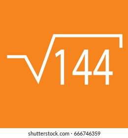 School icon on orange background