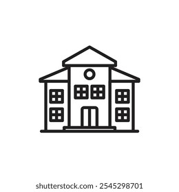 School icon outline set sign
