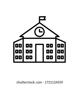 school icon outline style for your web design, logo, UI. illustration.