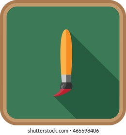 School icon of the paint brush.
