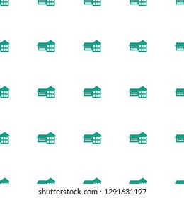 school icon pattern seamless white background. Editable filled school icon. school icon pattern for web and mobile.