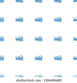 school icon pattern seamless white background. Editable outline school icon. school icon pattern for web and mobile.