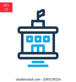 School Icon. Professional, pixel perfect icons optimized for both large and small resolutions
