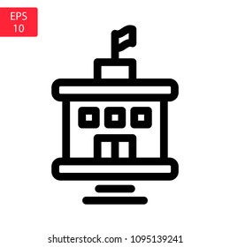 School Icon. Professional, pixel perfect icons optimized for both large and small resolutions