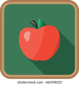 School icon of the red apple.