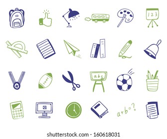 school Icon set  