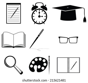 School icon set