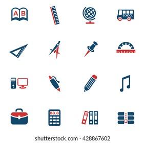 school icon set