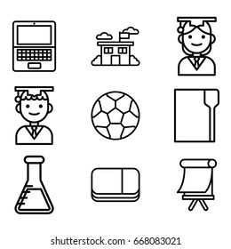 school icon set