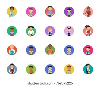 School icon set