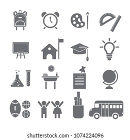 School icon set / Back to school icon