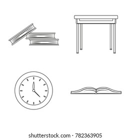 School icon set design