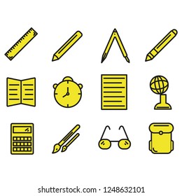 school icon set for your business