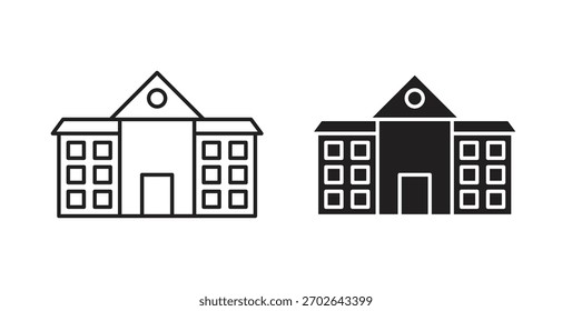 ícone da escola tendência plana simples design gráfico moderno logotipo abstrato