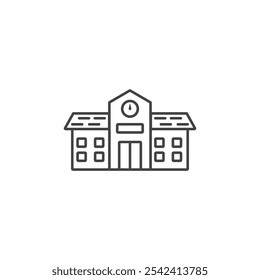 School icon Symbol mark in filled style
