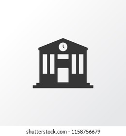 School icon symbol. Premium quality isolated college element in trendy style.