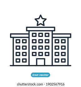 school icon template color editable. school symbol vector illustration for graphic and web design.