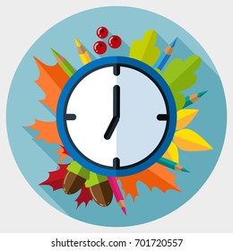 School icon, time for school