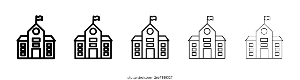 Icono de la escuela colección de Vector. EPS 10