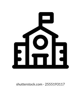 school icon. vector line icon for your website, mobile, presentation, and logo design.