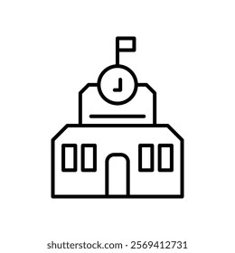 school icon Vector logo outline