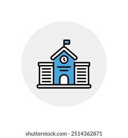 School icon vector stock illustration