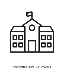 school icon vector symbol template