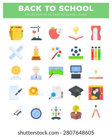 School Icons Collection with Classroom Essentials